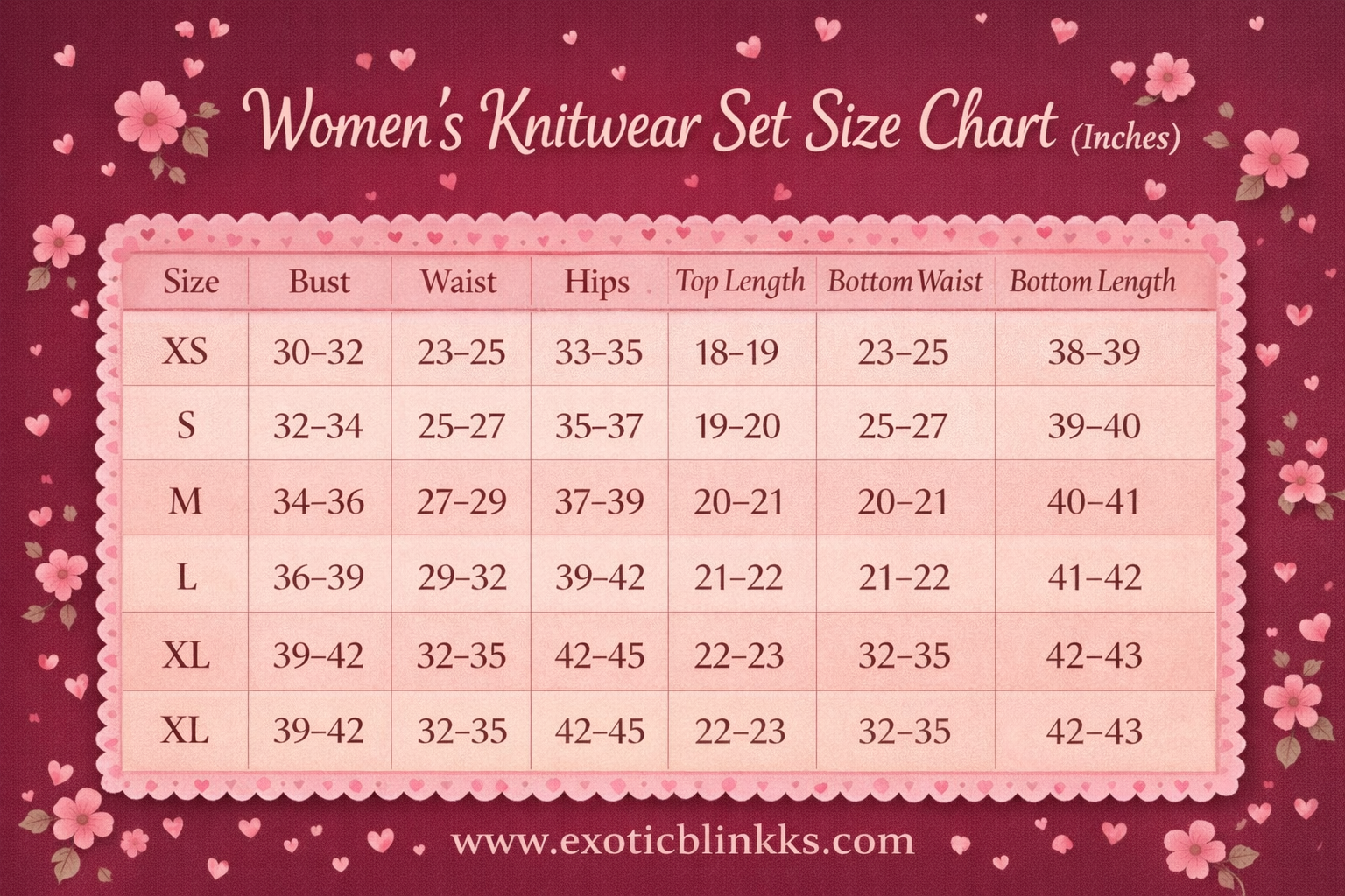 Chocolate & Burgundy Knitwear Set